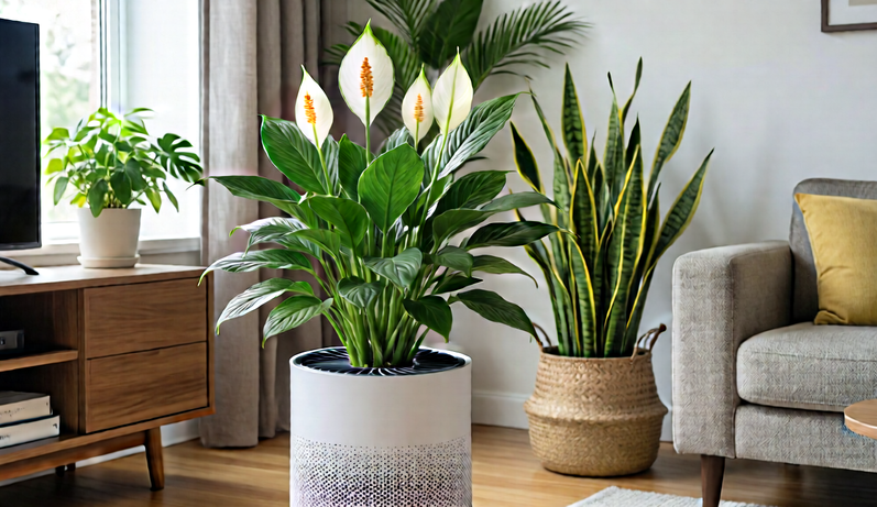 Leafy green herbs in a cultivated setting.